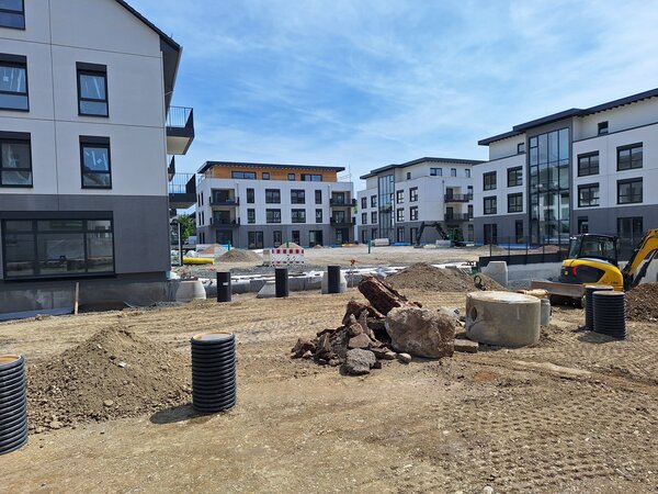 Ortsmitte Blick vom Brunnenplatz