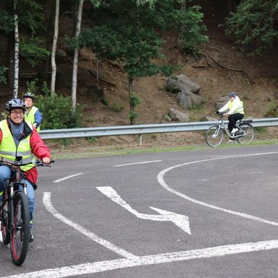 E-Bike-Kurs auf dem Verkehrs�bungsplatz