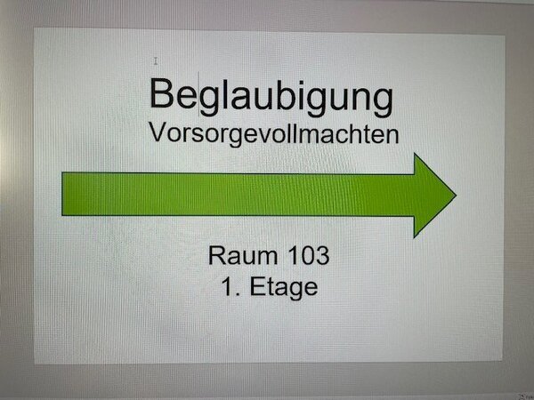 Plakat Beglaubigung