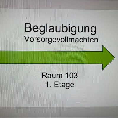 Plakat Beglaubigung