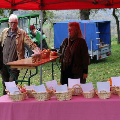 Pressetermin an der Obstwiese Wiederstein